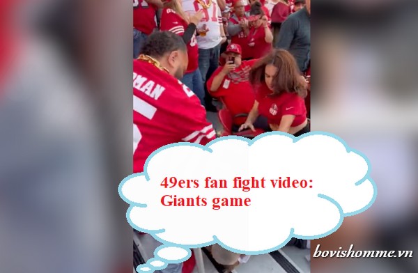 49ers fans' brawl in stands caught on video