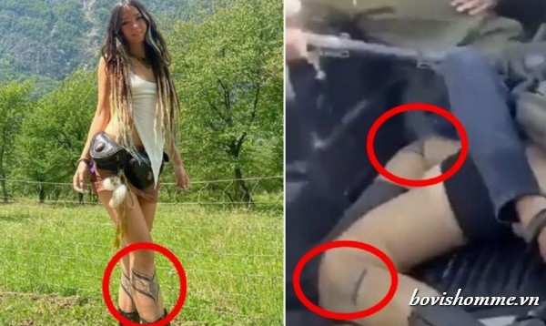Within the distressing video, Shani Nicole Louk stands out unmistakably, thanks to her distinctive leg tattoo and long, braided hair.